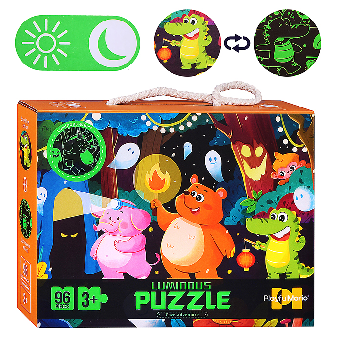 Пазл 88748 "Ночные приключения" светится в темноте (96 дет.)