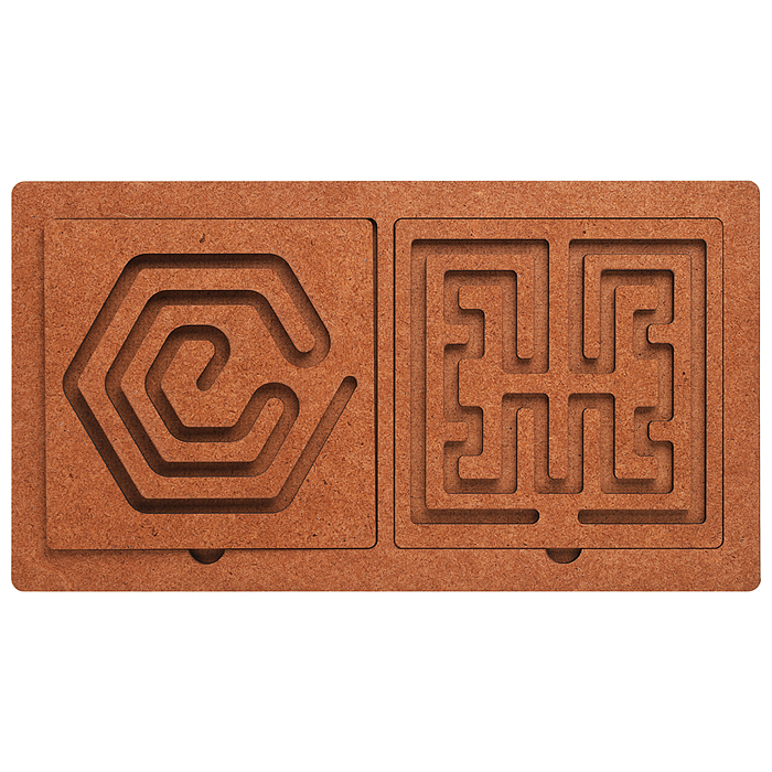 Игра развивающая "Межполушарные доски" со съёмными трафаретами (Нейропсихологический тренажер)