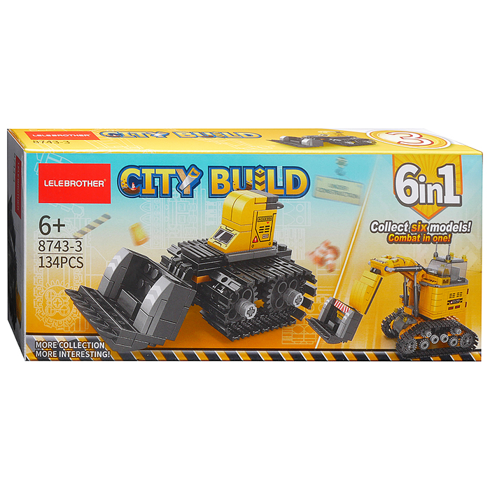 Конструктор 8743-3 "Погрузчик" (134 дет.) в коробке