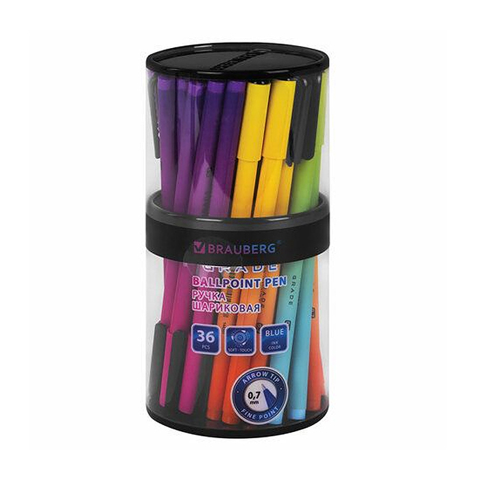 Ручка шариковая "GRADE" синяя, корпус soft-touch, пишущий узел 0,7 мм, линия письма 0,35 мм,