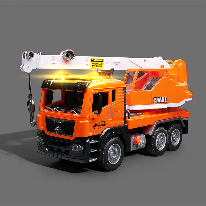 Машина WY1112A "Кран" 1:10 (свет, звук) в коробке