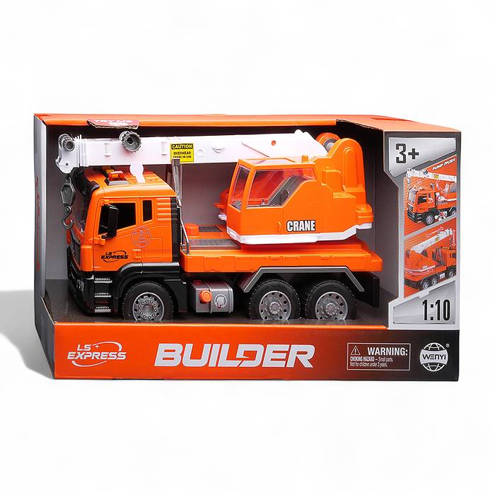 Машина WY1112A "Кран" 1:10 (свет, звук) в коробке