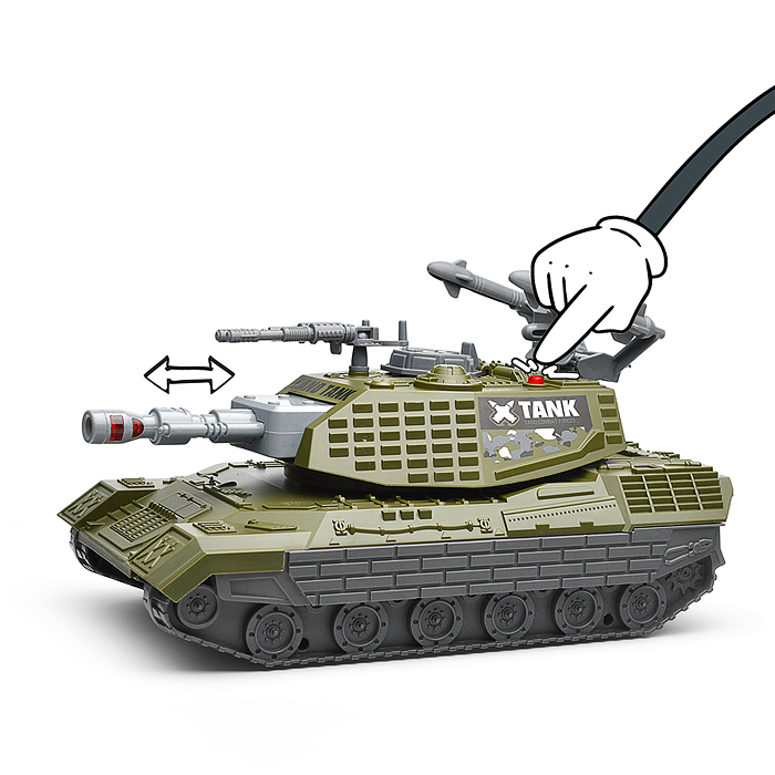 Танк JS206 "Ударная сила" (свет, звук) в коробке