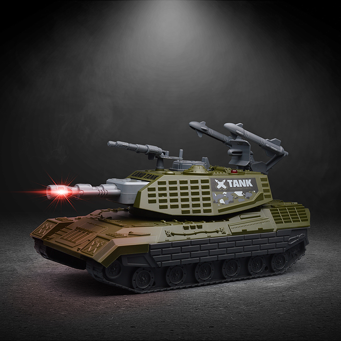 Танк JS206 "Ударная сила" (свет, звук) в коробке