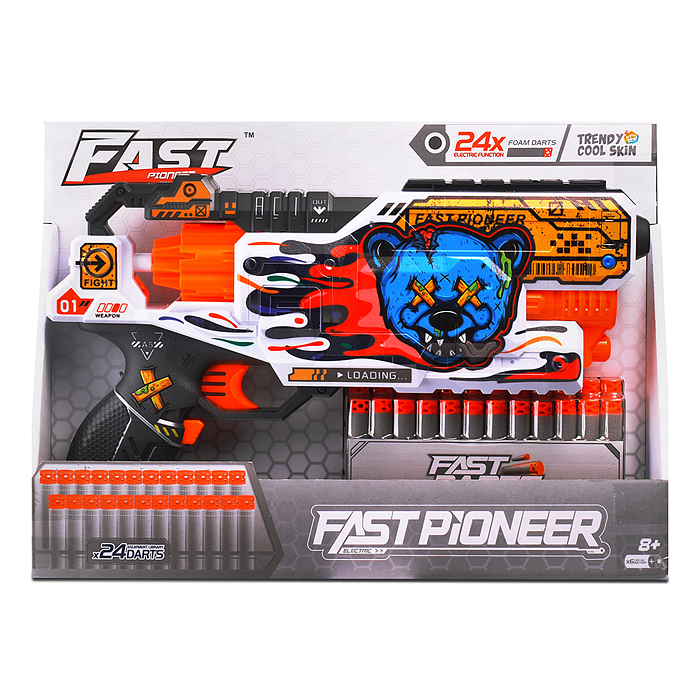 Бластер BH107 "Тесла-Шок" с полимерными пулями, в коробке