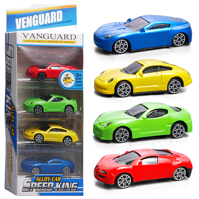 Набор машин 890-107B "Стальной заезд" в коробке