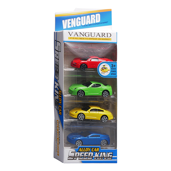 Набор машин 890-107B "Стальной заезд" в коробке