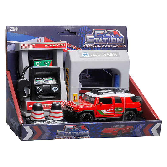 Заправочная станция 890-42A "Заправочная станция для автомобилей" в коробке