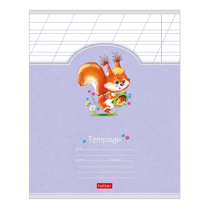 Тетрадь 12л. косая линия "Лохматики" 