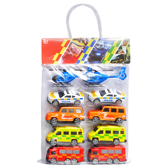 Набор машин 890-69A "Автопарк служебных машин" в пакете