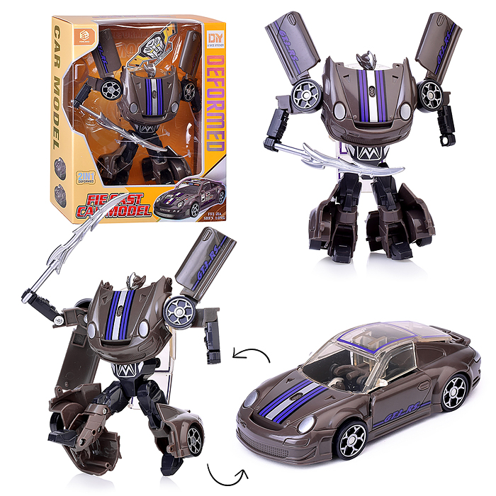 Робот FB203-B "Гонщик" трансформирующийся в гоночный автомобиль, в коробке