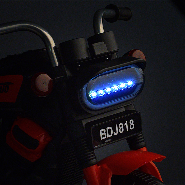 Мотоцикл U023418Y "Байк" одноместный 6V4.5 моноприводный (красный)