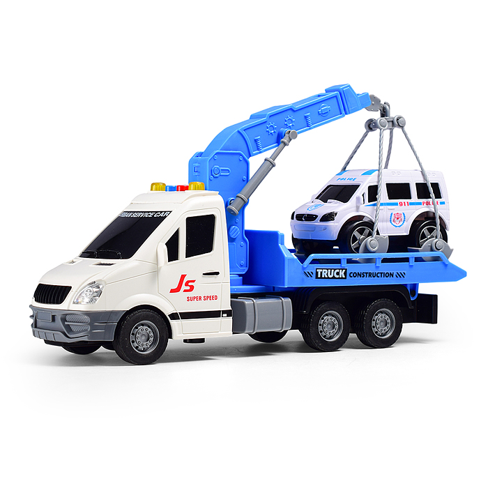 Фото к товару Машина JS136A "Эвакуатор" 1:16 (свет, звук) в коробке Машина JS136A "Эвакуатор" 1:16 (свет, звук) в коробке
