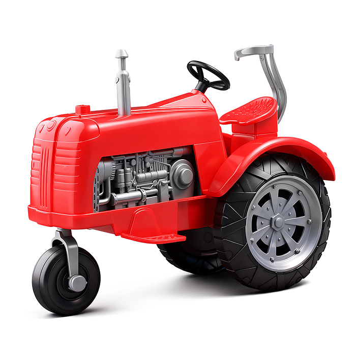 Трактор 568-B "Ферма" с фруктами и овощами, в коробке