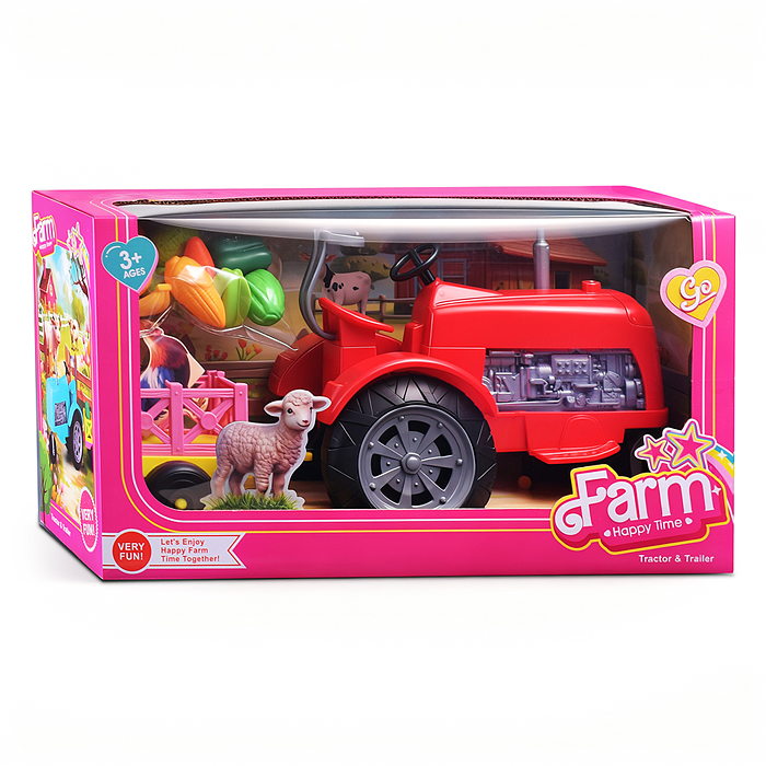 Трактор 568-B "Ферма" с фруктами и овощами, в коробке