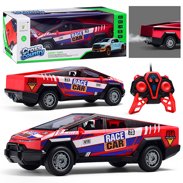 Машина 8910A-4 "Спортивный авто" р/у, с дымом, 27 MHz, в коробке