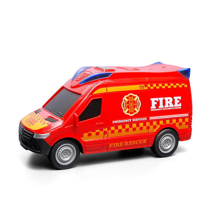 Машина JS201P "Спасательная служба" 1:20 (свет, звук) в коробке (в ассортименте)