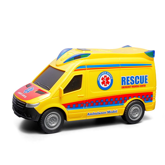 Машина JS201P "Спасательная служба" 1:20 (свет, звук) в коробке (в ассортименте)