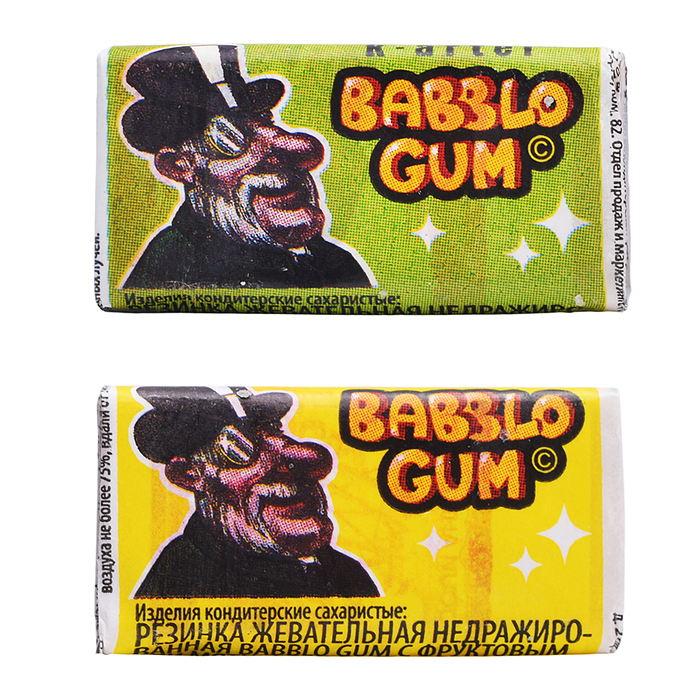 Резинка жевательная недражированная "Bablo Gum" 120шт