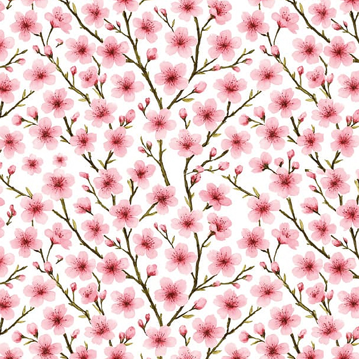 Упаковочная бумага "Розовые цветочки" 70х100