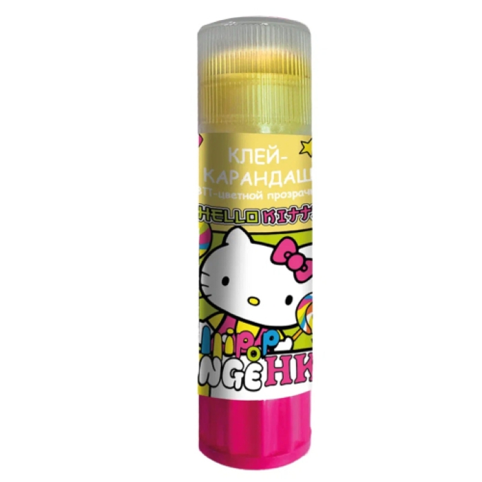 Клей-карандаш 15 г Hello Kitty, на ПВП-основе, цветной Клей-карандаш 15 г Hello Kitty, на ПВП-основе, цветной