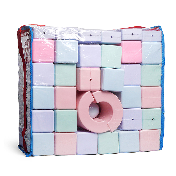 Конструктор "Строитель" 58 д. нюд. в сумке ПВХ 