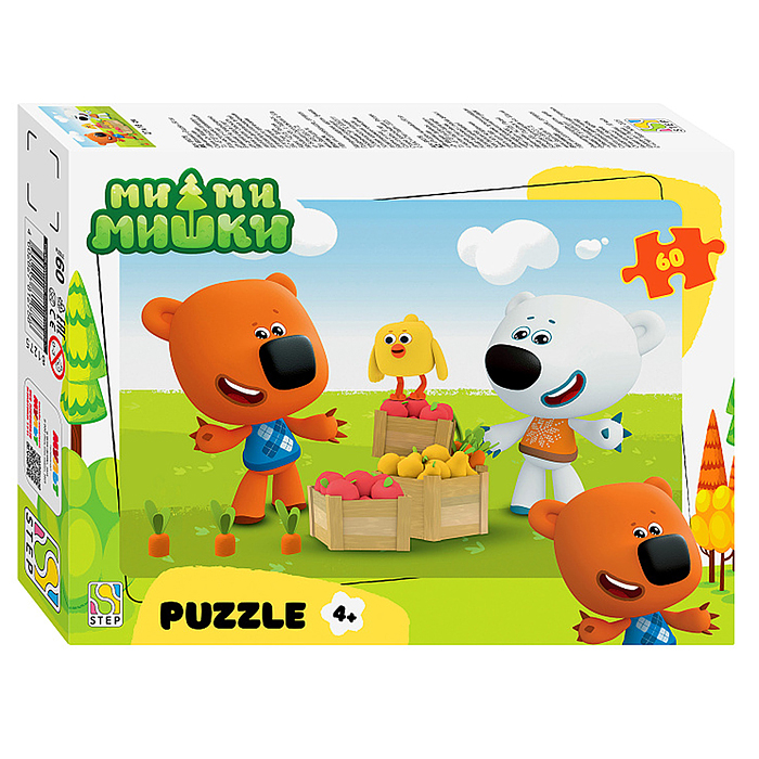 Пазлы 60 "Ми-ми-мишки" (0+ Медиа)