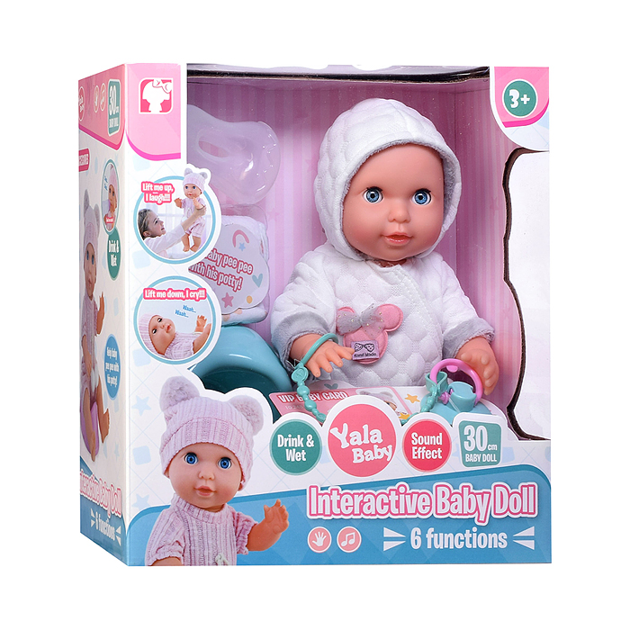 Пупс с аксессуарами YL2530R-G "Настенька" в коробке