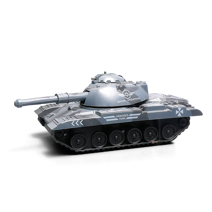 Машина YJ-132-12 "Военный автовоз" с танком  р/у 27 MHz, в коробке