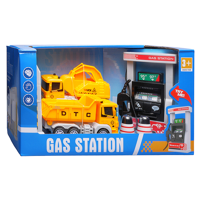 Заправочная станция 890-34A "Строительная техника" в коробке