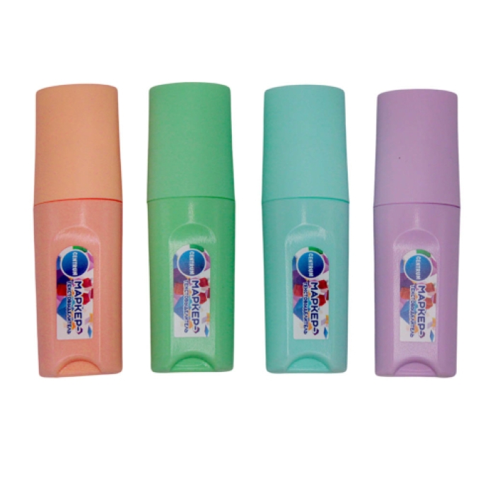 Маркеры-текстовыделители мини, Пастель, 4 шт, в ПВХ-упаковке