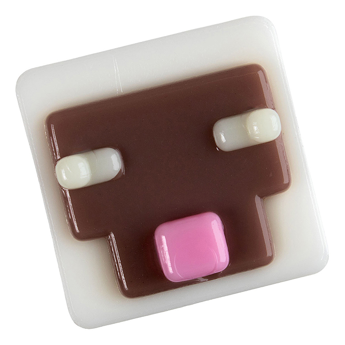 Игрушка-антистресс "Сквиши" Кубики белый