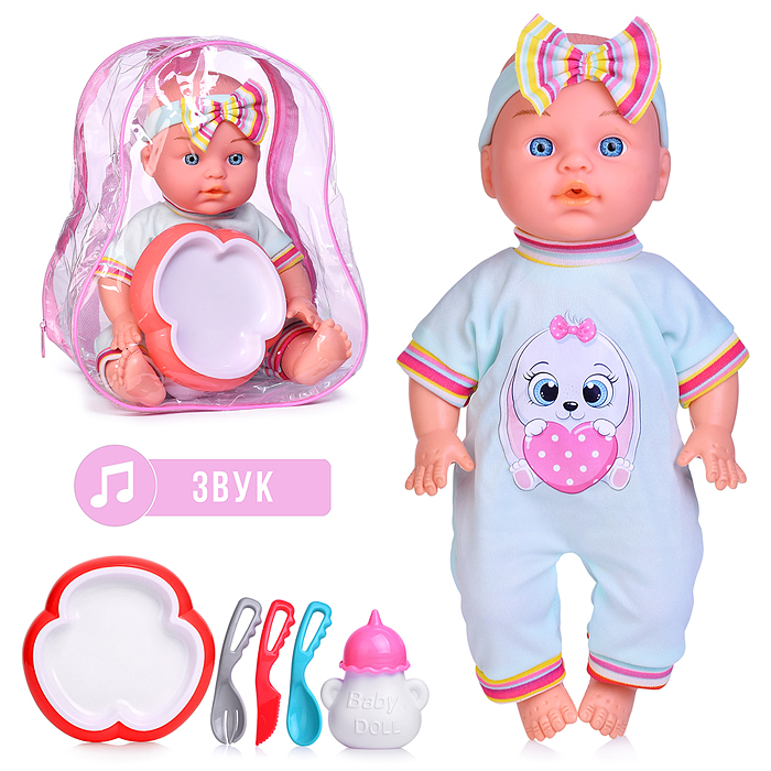 Пупс ZL9916-A2 "Мелисса" с аксессуарами, в рюкзаке