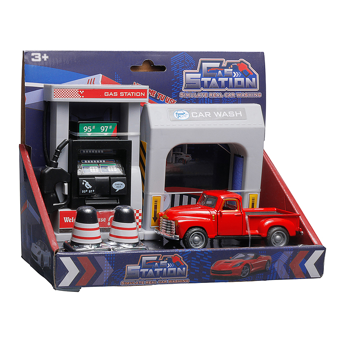 Набор машин 890-40A "Заправка грузовиков" в коробке