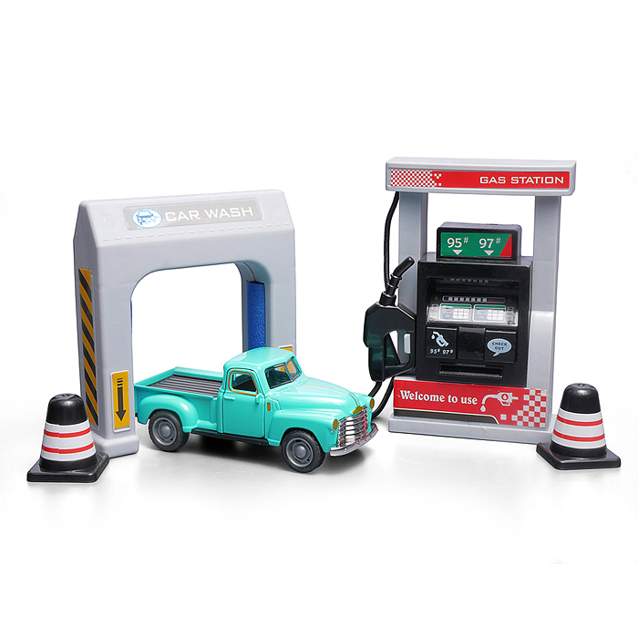 Набор машин 890-40A "Заправка грузовиков" в коробке