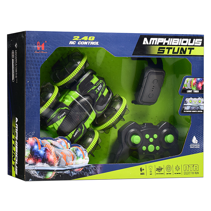 Машина LH-C086-3 "Амфибия" р/у, 27 MHz, в коробке 