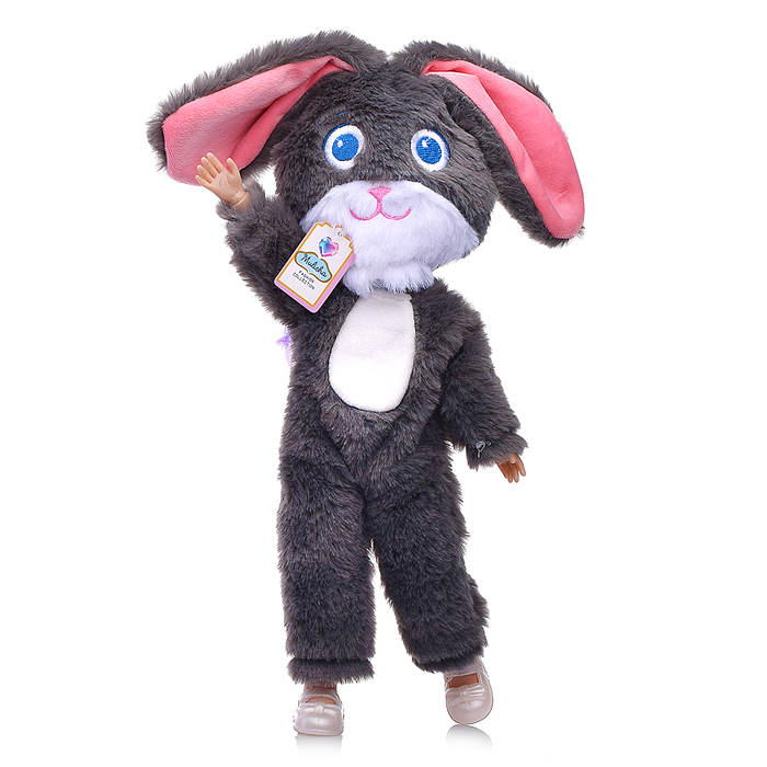 Кукла QJ182C "Кира" в костюме зайчика, в коробке