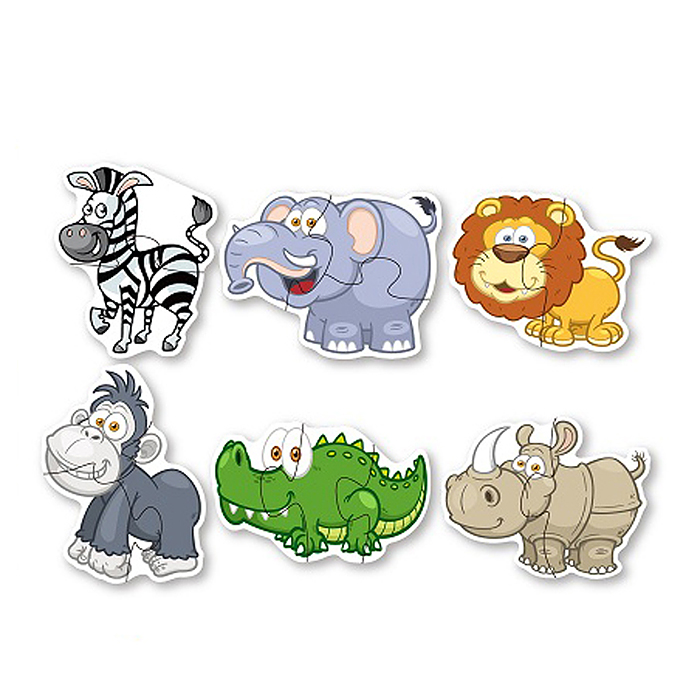 Пазл 88062 "Джунгли" (6 картинок)