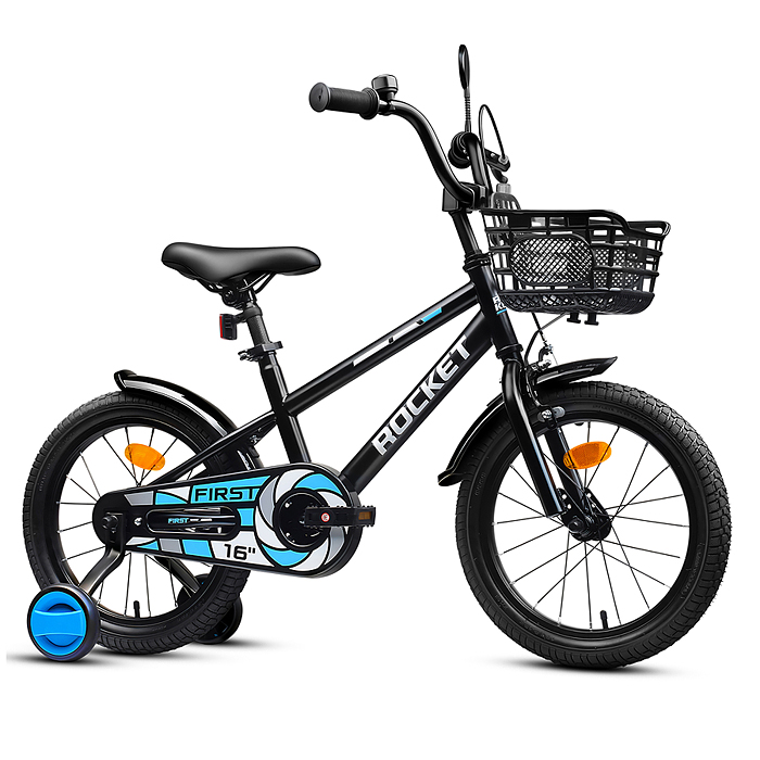 Велосипед 16" Rocket First, цвет черный
