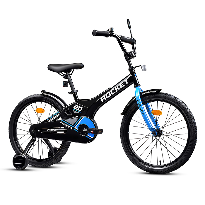 Велосипед 20" Rocket Phoenix, цвет черно/синий