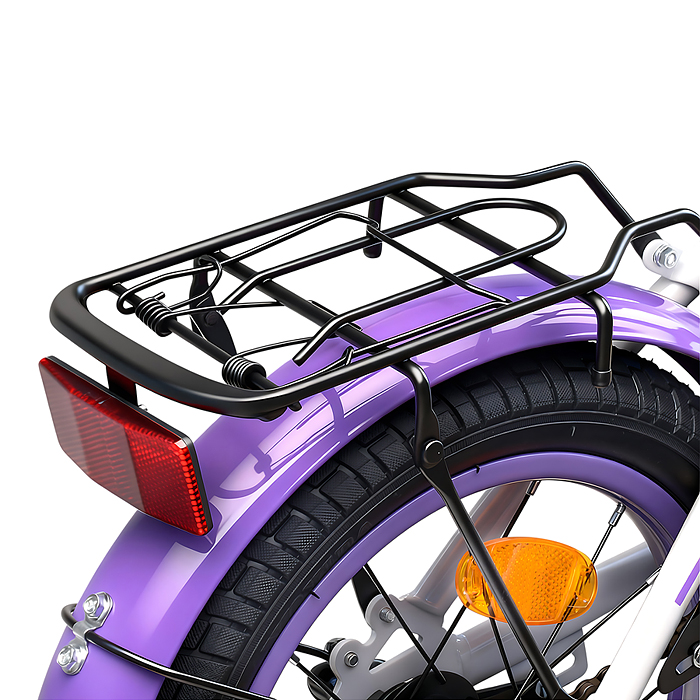 Велосипед 14" Rocket Gem, цвет белый/фиолетовый