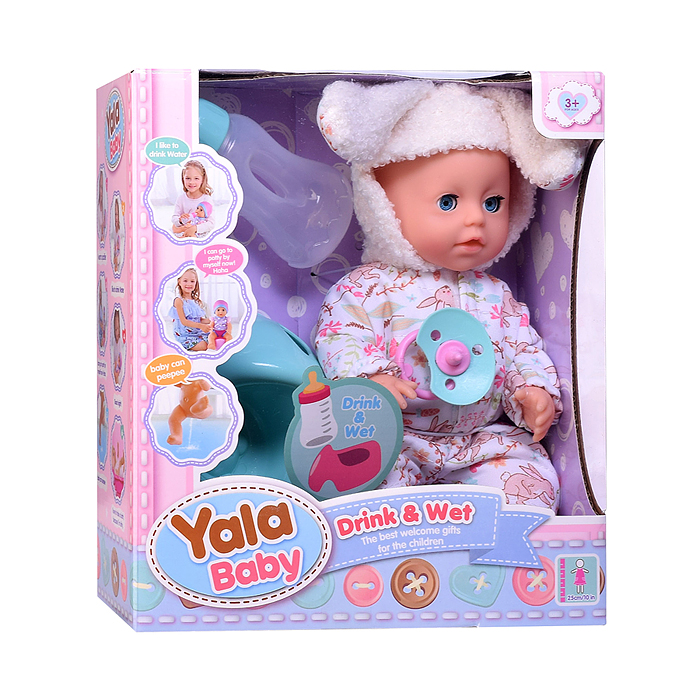 Пупс с аксессуарами YL2425A-J "Анечка" в коробке
