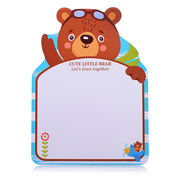 Доска для рисования JF-369-3 "Рисуй с медвежонком" в пакете
