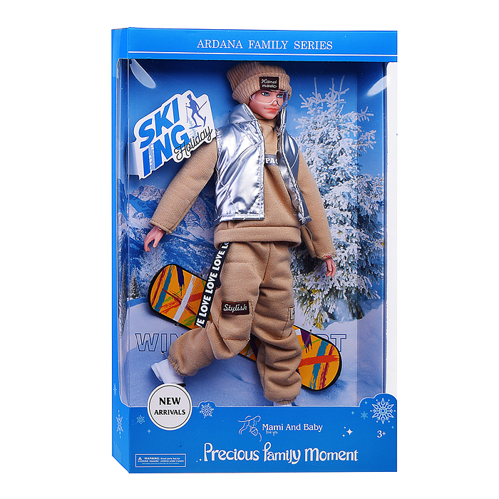 Кукла A806B "Зимнии каникулы" с аксессуарами, в коробке