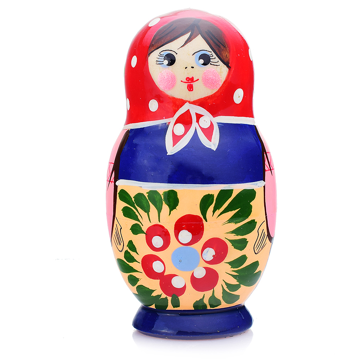Матрешка 3 в 1 "Загорская роспись"/ окрашенная 