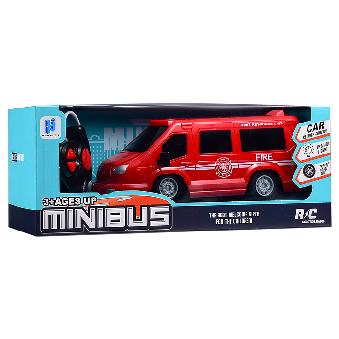 Машина 998-59Y "Пожарная служба" р/у, 27 MHz, в коробке