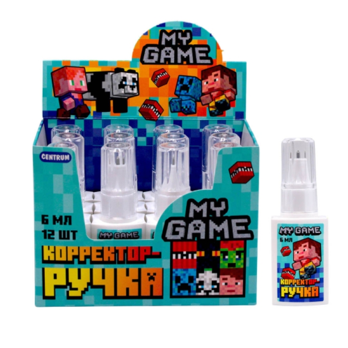 Корректор-ручка My game 6 мл, с металлическим наконечником, в дисплее