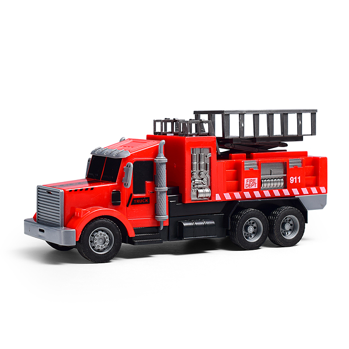 Машина 998-85Y "Пожарная фура" р/у, 27 MHz, в коробке