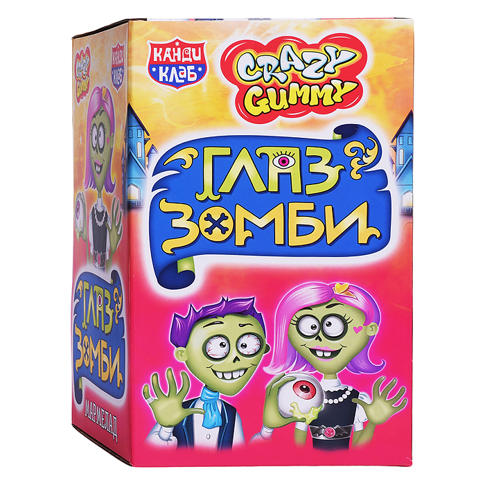 Мармелад "CRAZY GUMMY. Глаз зомби" 10гр*75шт