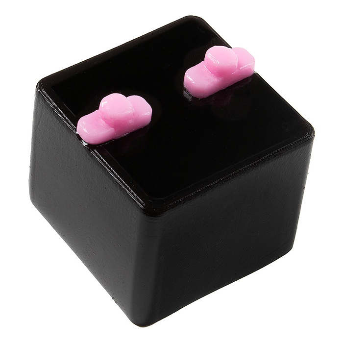 Игрушка-антистресс "Сквиши" Кубик черный